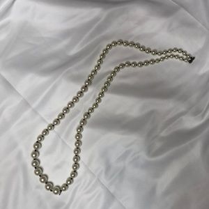 Long Faux Pearl Necklace